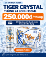 Nồng độ cồn 4.6% - Thùng 24 lon bia Tiger Crystal 330ml - Ảnh 2