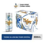 Nồng độ cồn 4.6% - Thùng 24 lon bia Tiger Crystal 330ml - Ảnh 3